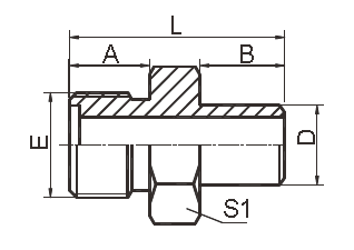 Male Metric Hydraulic Adapters / Metric O Ring Hydraulic Fittings